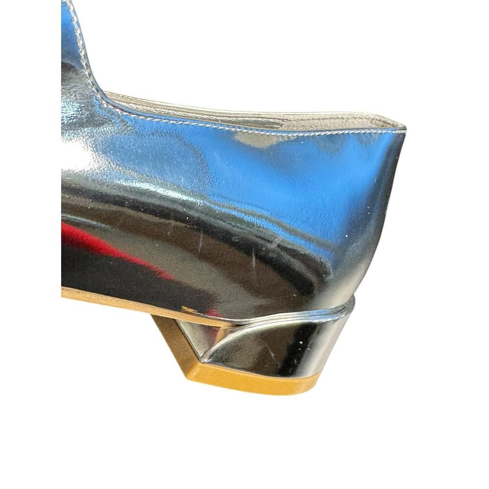 Christian Louboutin NIB Sweet Jane Mary Janes in Metallic Silver Size 40 - Picture 11 of 12